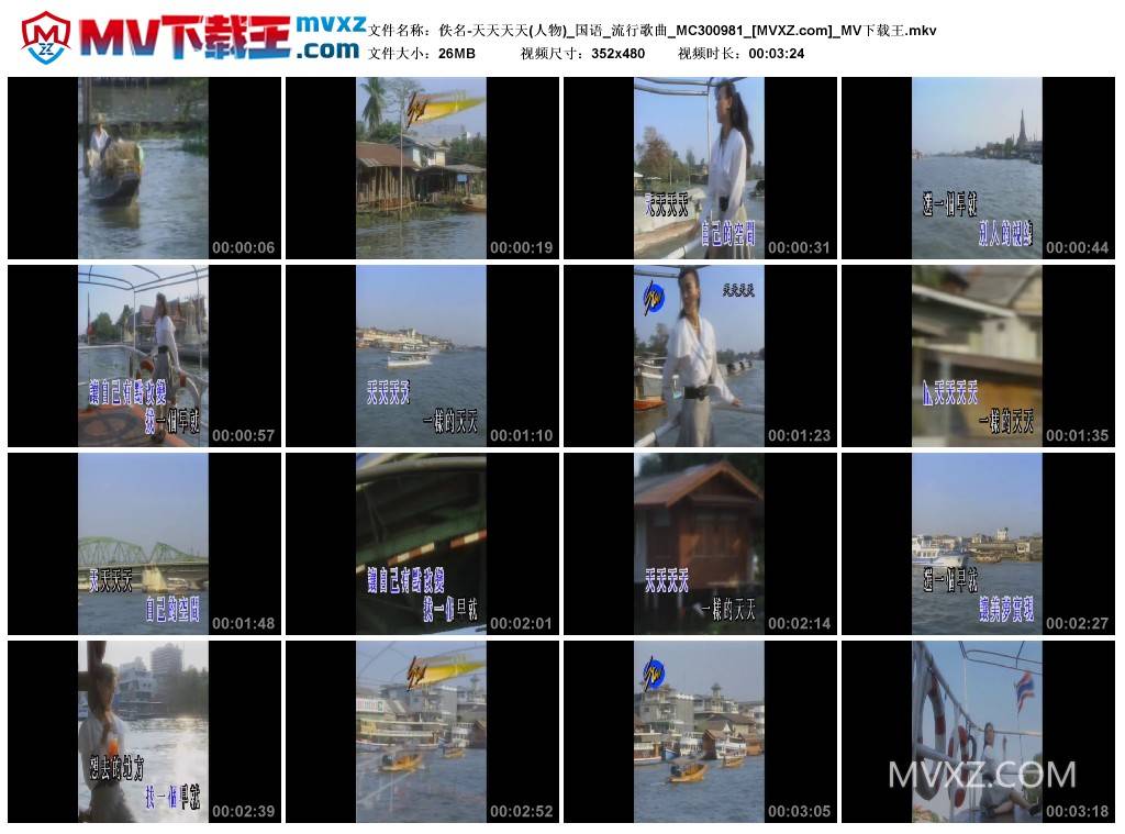 佚名-天天天天(人物)_国语_流行歌曲_MC300981